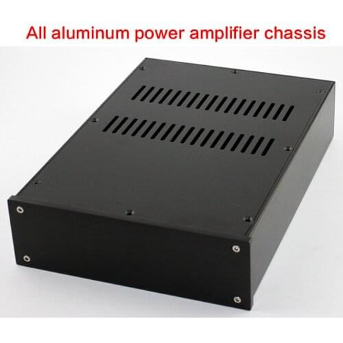 308*215*70MM DIY All Aluminum Power Amplifier Chassis WA37 Amp Case DAC Shell Power Supply Box Audio House Amplifier Enclosure