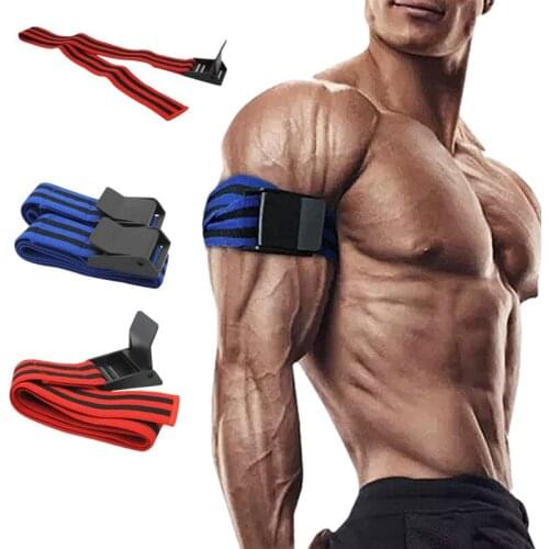 1 Pair Fitness Occlusion Bands Bodybuilding Weight Blood Flow Restriction Bands Arm Wraps Fast Muscle Growth Gym Train Equipment