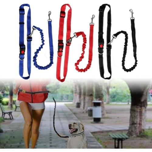 Hands Free Adjustable Leash Dog Lead With Waist Belt For Jogging Walking Running A14 21 Dropship