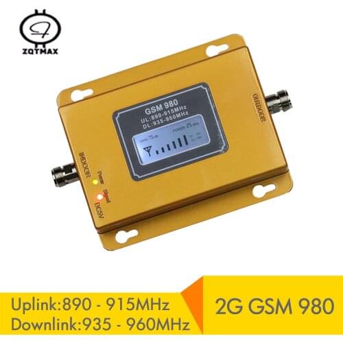 ZQTMAX 75dB gsm repeater for mobile phone Signal Booster 2g cellular amplifier repeater, big power adapter
