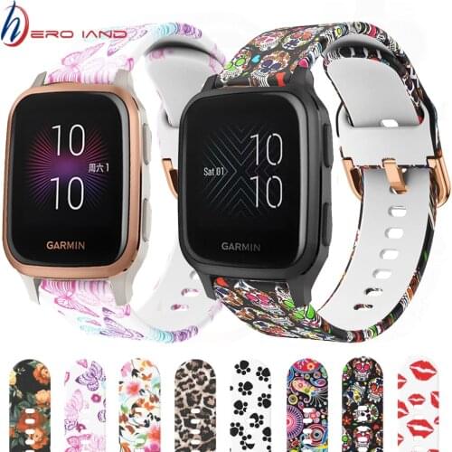 Sports silicone Wrist Strap for Garmin Venu /Venu SQ Bracelet Band for Garmin Forerunner 245 645 Watch Replacement Watchband