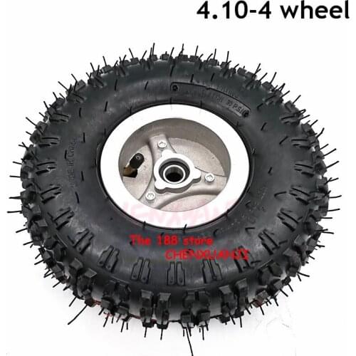 High quality 4.10-4 tire hub rim 4.10-4 tire and tube for ATV 4WD go kart 47cc 49cc