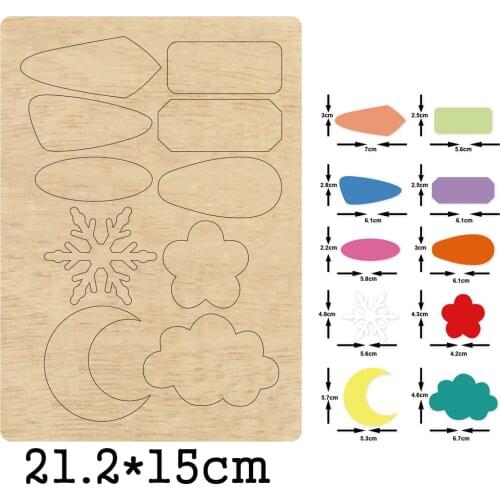 Ten Shapes Hair Clip Handwork Hairpin 2020 Cutting Mold Wood Dies Blade Rule Cutter For DIY Headdress Leather Cloth Paper Craft
