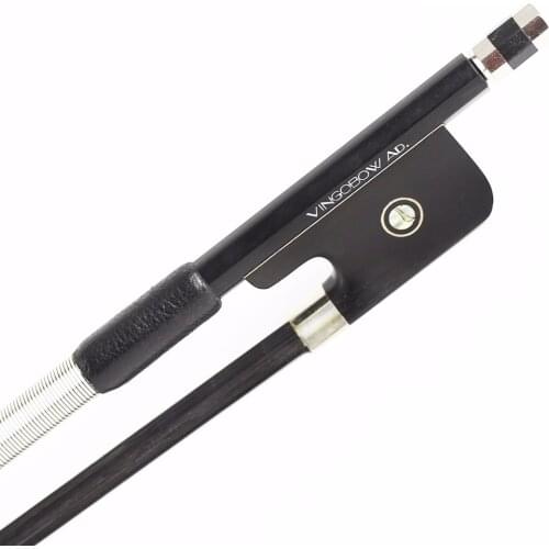 100MB VIOLA BOW Carbon Fiber Stick Ebony Frog Nickel Silver Mounted Natural Black Mongolia Horsehair Viola Parts Accessories