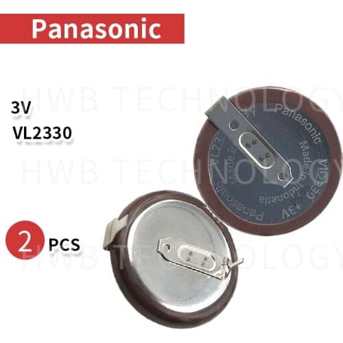 2X 100% Original New For PANASONIC VL2330/HFN 3V Battery good quality free shipping fee