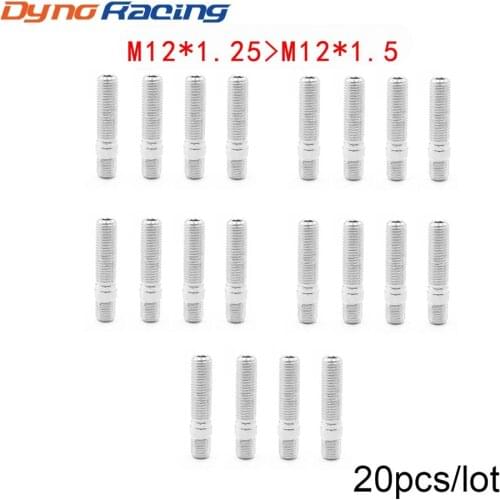 20PCS M12*1.25 TO M12*1.5 WHEEL STUD CONVERSION TALL LUG BOLTS TO STUDS 58MM YC101153