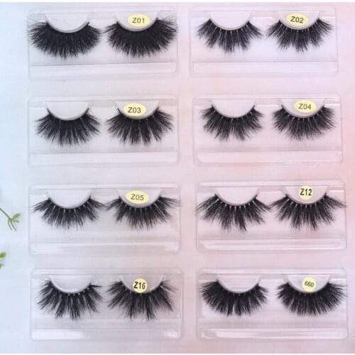 2020 NEW 25mm Long 3D mink lashes extra length mink eyelashes Big dramatic volumn eyelashes strip thick false eyelash