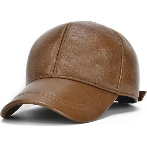 2021 Brand New style Mens Real Cowhide Leather baseball Cap brand Newsboy /Beret Hat winter warm Cowhide cap Cow-09