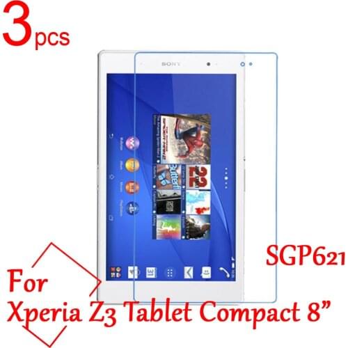 3pcs Ultra Clear/Matte/Nano LCD Screen Protectors Cover For sony Xperia Z3 Tablet Compact 8inch SGP621 laptop Protective Film