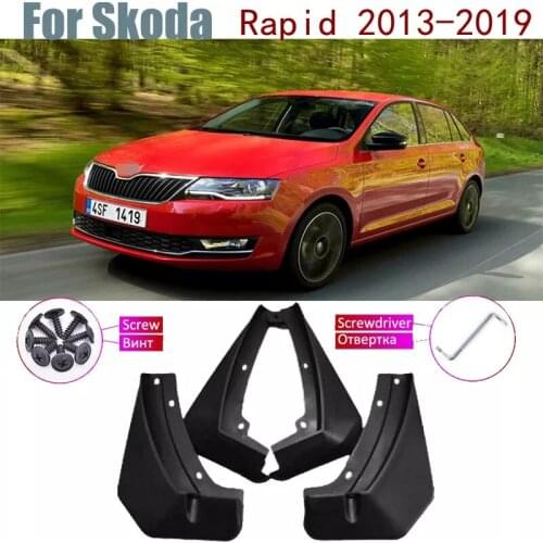 Fender Mud Guard Splash Flap Mudflap Accessories Mudguard For Skoda Rapid Spaceback Hatchback 2019~2013 2018 2017 2016 2015 2014
