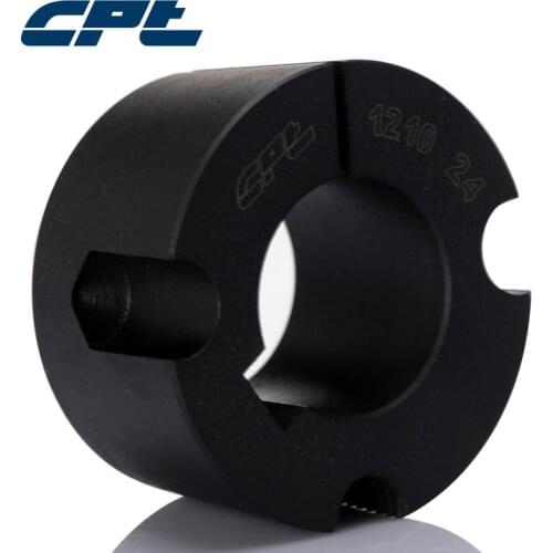 CPT High grade material 1210 Taper Lock Bush, 9-32mm bore diameter, two set screws included, Black phosphating surface