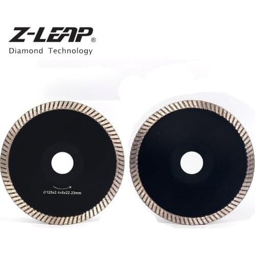 Z-LEAP 125mm Diamond Concave Saw Blade Turbo Rim Curved Cutting Disc Concrete Granite Marble Stone Cutting Tools Arbor 22.23mm
