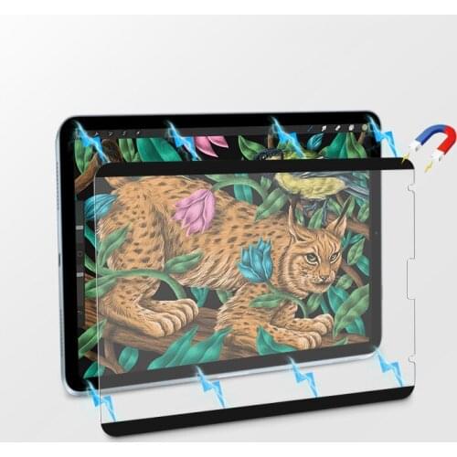 For iPad Pro 11 12 9 2021 2020 for iPad Air 4 10.9 10.5 10.2 8th Removable Magnetic Like Write on Paper Screen Protector Film
