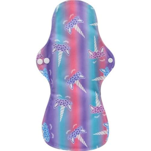 1pc Washable Heavy Flow Night Use Feminine Hygiene Cloth Menstrual Pads Sanitary Pad with Bamboo Charcoal Inner Dropshipping