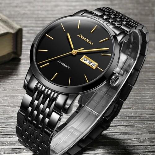 JSDUN 2021 Top Brand Mens Automatic Mechanical Watch Waterproof Stainless Steel Strap Classic Mens Watch Reloj de hombre