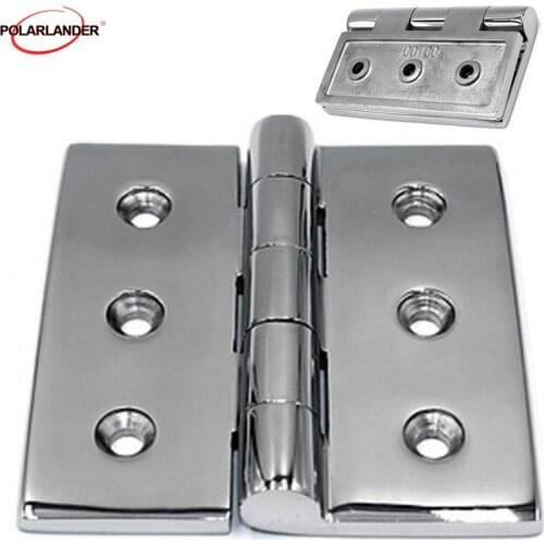 Hatch Strap 10x10x0.5cm Round Turn Button 1pc Grade Cast Flush Door Strap Folding Boat Door Butt Hinge Hardware Boat hinge