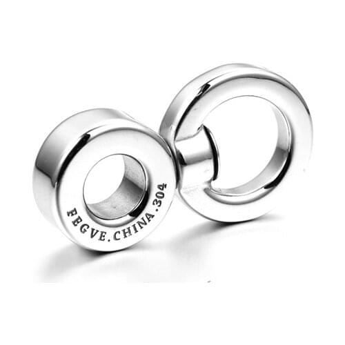 304 Stainless Steel Men High-End Car Keychain Key Ring Accessories EDC 360 Degree Rotation Key Chain Connecting Buckle