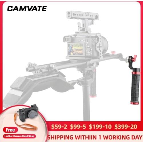 CAMVATE Camera Handle DSLR Rubber Grip For Style Aluminum Alloy(31.8mm Diameter) Shoulder Grip Handle Foto Kit C1445