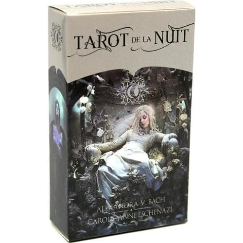 Night Tarot Card Deck Mysterious Purple Witch Astrology Divination Fate Tarot Deck Women Girls Friend Party Playing Board Game