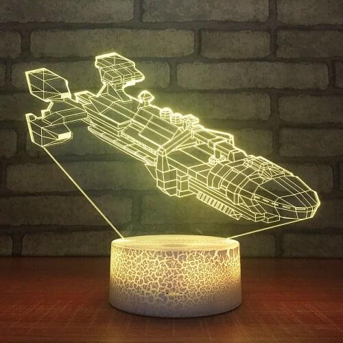 Novelty Usb Small Night Desk Lamp Light Acrylic Multifunctional Bedside Decorative Crack Usb Table Lamps Christmas Gife