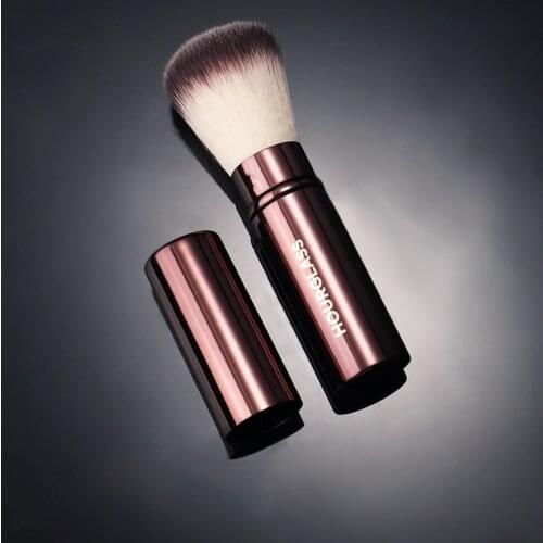 Hourglass Retractable Foundation Makeup Brush - Soft Flawless Travel Sized Foundation Powder Blush Beauty Cosmetics Brush Tools