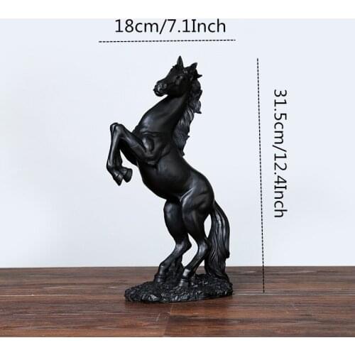 Resin Horse Statue Living Room Crafts Decorative Ornaments Creative Home Horse To Successful Opening Lucky Gifts office decor