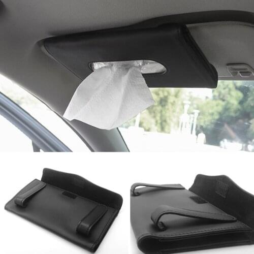 Tissue boxes Car Tissue Box Towel Sets Car Sun Visor Holder Auto Interior Storage Decoration for BMW interior Car Accessories