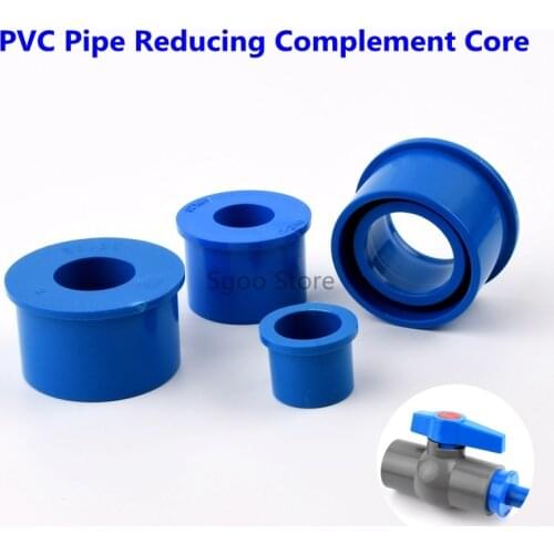 1 Pc PVC Pipe Reducing Connector complement core Direct Aquarium Garden Irrigation Hydroponics Frame Water Supply Pipe Fish Tank