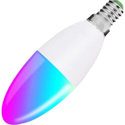 B22 WiFi RGBW Smart LED Light Bulb mable APP Control LED Lamp for Alexa
