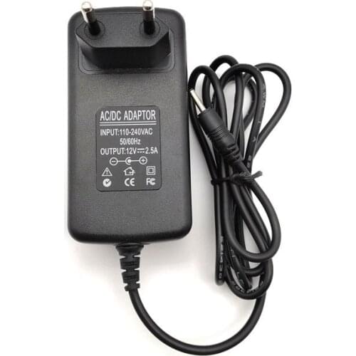 Dolmobile 12V 2.5A 30W EU US UK Plug Tablet Battery Charger Switch Power Supply Adapter High quality 2.5x0.7mm 2.5*0.7mm 10pcs