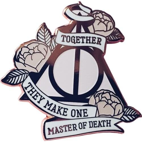 Master of death badge magic witchcraft jewelry