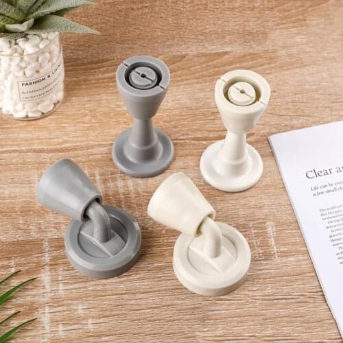 1Pcs ABS Door Stopper Silicone Punch-free Anti-Collision Silent Door Stopper Combination Anti-collision Door Stopper
