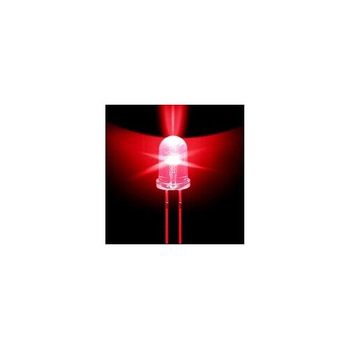 100 pcs 5mm Round Red Super bright emitting diode LED Light 5000MCD