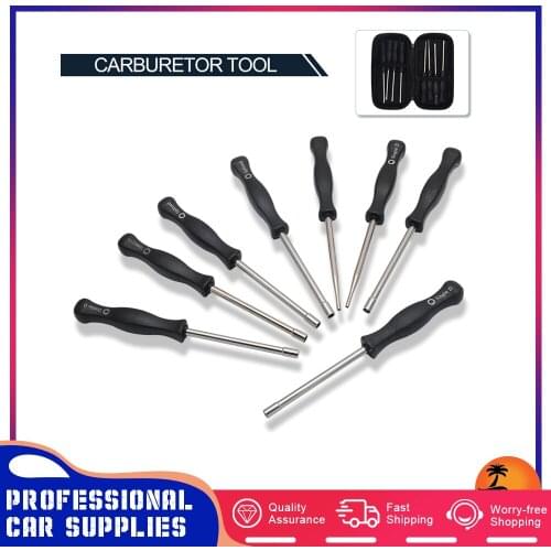 8pcs Carburetor Adjustment Tool Set Carburetor Screwdriver for Most 2-Cycle Carburetors