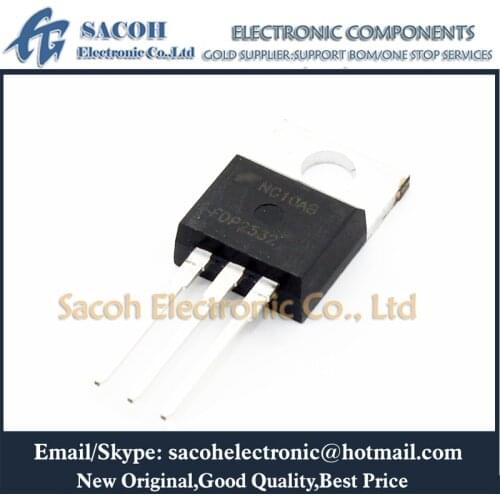 Free Shipping 10Pcs FDP2532 FDP2552 FDP2570 FDP2572 FDP25N60 TO-220 79A 150V N-Channel Power MOSFET