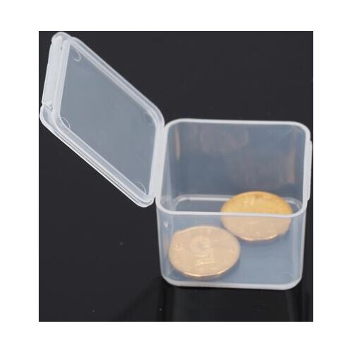 Free Shipping Transparent Plastic Small square Boxes ,Packaging storage box , with lid for jewelry box Accessories Finishing box