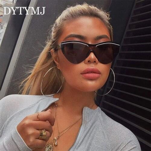 DYTYMJ New Cat Eye Sunglasses Women Luxury Brand Designer 2020 High Quality Sunglasses for Women Mirror Glasses Vintage Oculos