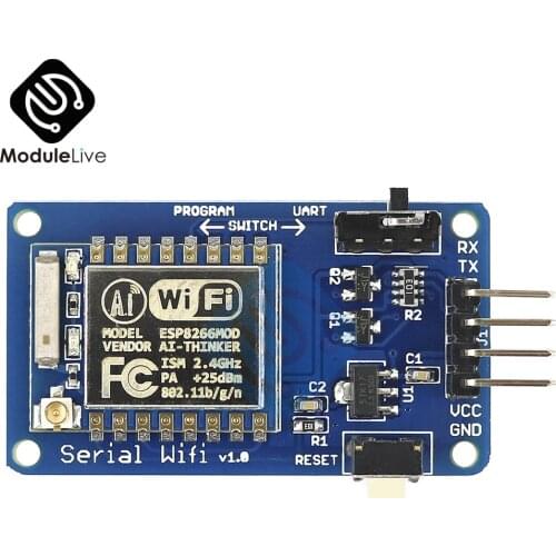 ESP8266 ESP-07 ESP07 Wifi Serial Transceiver Wireless Board Module 3.3V 5V 8N1 TTL UART Port Controller For Arduino UNO R3 One