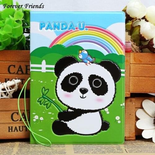 ForeverFriends Sale Envelope Panda Credit Card Holder,Travel PVC ID Card Bag Porte Carte Simple Passport Cover Top Quality