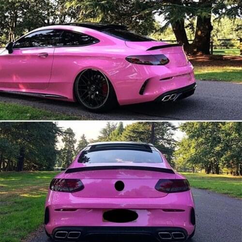 Use For Benz C Class W205 Spoiler 2015--19 Year Coupe 2-door AMG Real Carbon Fiber Rear Wing Edition 1style Accessories Body Kit