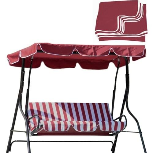 Swing Chair Awning Summer Waterproof Top Cover Outdoor Swing Chair Hammock Garden Sun Protection Garden Supplies