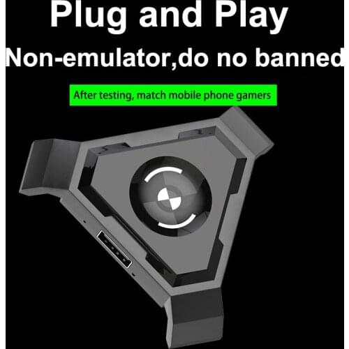 Mobile Gamepad Controller Gaming Ergonomic Handed Keyboard Mouse Converter for Android Phone to PC Bluetooth Adapter