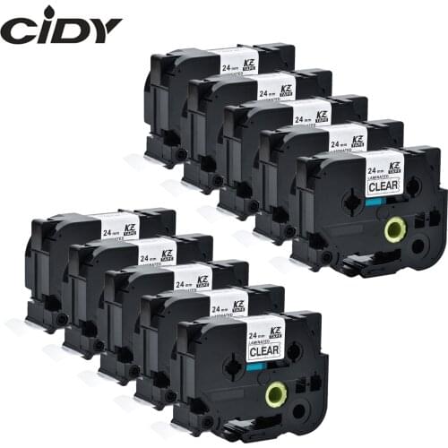 CIDY compatible for brother 24mm tze laminated tape tze151 tze 151 tze-151 tz151 tz-151 for brother label maker printer ribbon