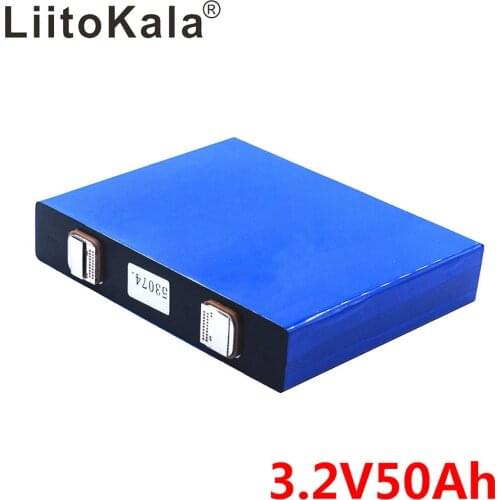 LiitoKala 3.2v 50Ah lifepo4 cells 3.2v lifepo4 lithium batteries for electric bike battery pack solar energy system