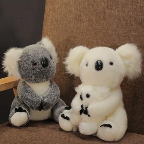 20-30cm Kawaii Simulation Australia Koala Plush Toy Stuffed Animal Doll Mom Baby Kids Infant Girls Toys Birthday Gift Home Decor