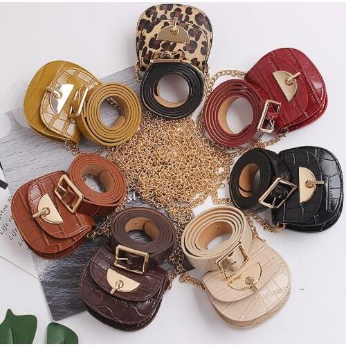 Crocodile Pattern Mini Women Wasit Bags Designer Girls Pack Saddle Chain Crossbody Messenger Shoulder Bags 2020 Waist Pack