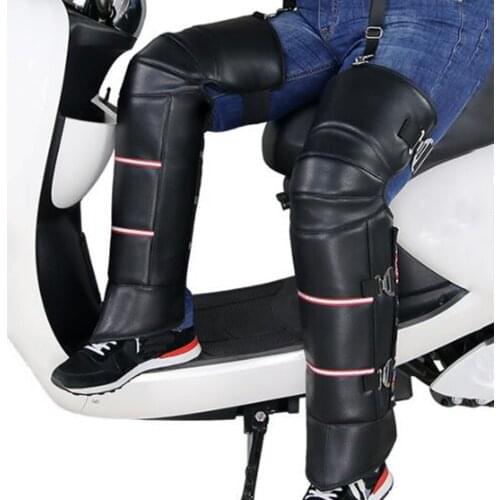 Motorcycle Windproof Winter Warmer Knee Pads with Stainless Steel Hook