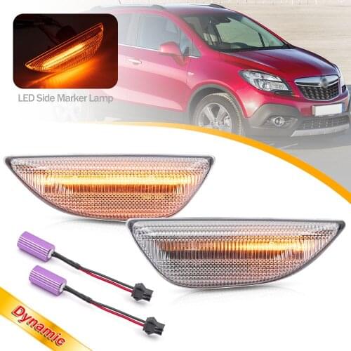 For Opel Mokka X Chevrolet Trax Vauxhall LED Sequential Side Marker Lights Fow Water Turn Signal Indicators 2012 2014 2016 2018