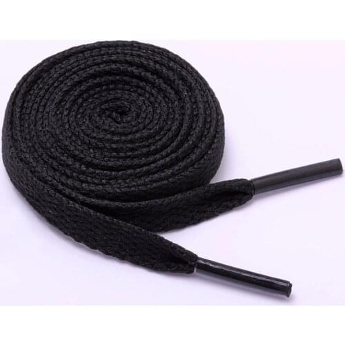 1 Pair Shoelace Flat Popular Sports Shoes Laces Casual Canvas Polyester Shoelaces Candy Color White Black Green Shoelace