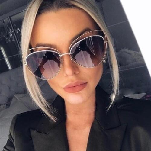 2020 New fashion Cat eye sunglasses Womens Sun UV400 Brand Design Vintage Shades Female sunglasses Retro Glasses Oculos